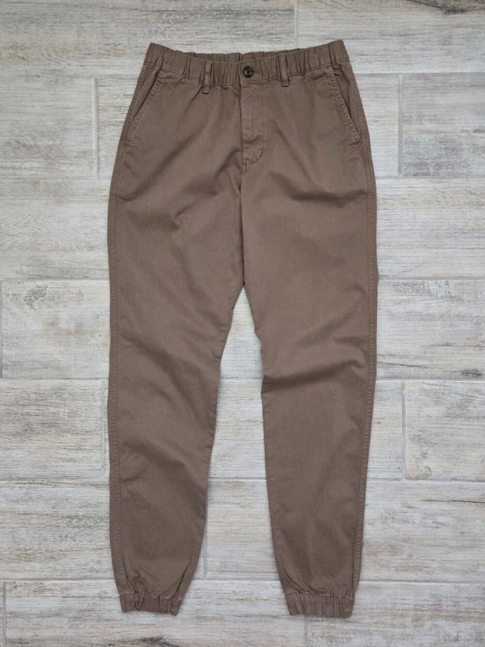 BearBottom Stretch Jogger Men's Brown Chino Style Comfort Fit Sporty M  Tall